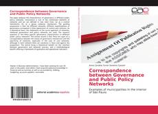 Buchcover von Correspondence between Governance and Public Policy Networks