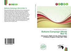 Balkans Campaign (World War II)的封面