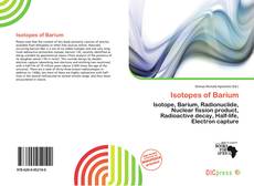 Copertina di Isotopes of Barium