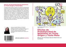 Bookcover of Efectos de Prototipicidad de Neónimos en Texto Origen y Texto Meta