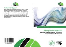 Bookcover of Isotopes of Krypton