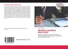 Portada del libro de Análisis jurídico doctrinal