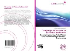 Campaign for Access to Essential Medicines kitap kapağı