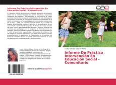 Informe De Práctica Intervención En Educación Social - Comunitario的封面