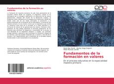 Portada del libro de Fundamentos de la formación en valores