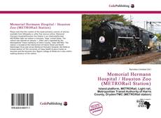Bookcover of Memorial Hermann Hospital / Houston Zoo (METRORail Station)