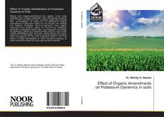 Capa do livro de Effect of Organic Amendments on Potassium Dynamics in soils 