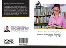 Portada del libro de Aspects of Connected Speech in English Language