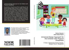 Copertina di Universal Design Approach for the Children with Physical Disabilities