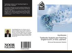 Portada del libro de Textbooks Analysis and Teaching English to EFL or ESL Learners