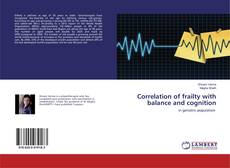 Buchcover von Correlation of frailty with balance and cognition