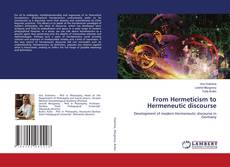 Copertina di From Hermeticism to Hermeneutic discourse
