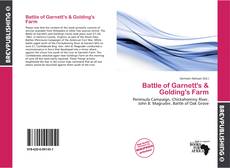 Buchcover von Battle of Garnett's & Golding's Farm