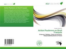 Buchcover von Action Paulienne en Droit Français