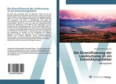 Copertina di Die Diversifizierung der Landnutzung ist ein Entwicklungsfaktor