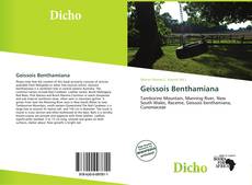 Buchcover von Geissois Benthamiana