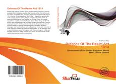 Copertina di Defence Of The Realm Act 1914