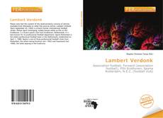 Bookcover of Lambert Verdonk