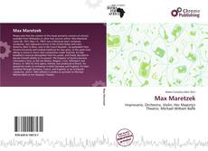 Buchcover von Max Maretzek