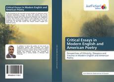 Capa do livro de Critical Essays in Modern English and American Poetry 