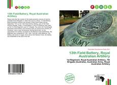 Copertina di 13th Field Battery, Royal Australian Artillery