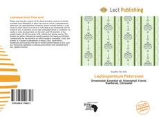 Обложка Leptospermum Petersonii