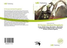 Capa do livro de IV Corps (United Kingdom) 
