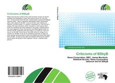 Capa do livro de Criticisms of BSkyB 