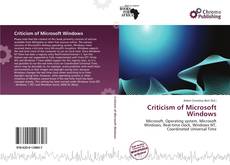 Buchcover von Criticism of Microsoft Windows
