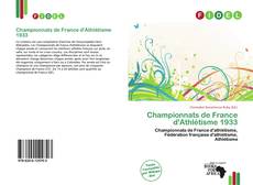 Championnats de France d'Athlétisme 1933的封面