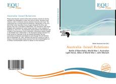 Capa do livro de Australia–Israel Relations 