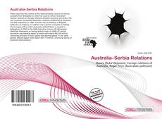 Bookcover of Australia–Serbia Relations