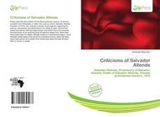 Criticisms of Salvador Allende kitap kapağı