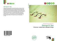 Buchcover von George D. Sax
