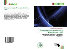 Buchcover von Championnats de France d'Athlétisme 1953