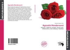 Buchcover von Agrostis Hendersonii