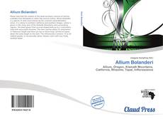 Copertina di Allium Bolanderi