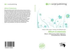 Portada del libro de Allium Cratericola