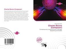 Bookcover of Charles Boone (Composer)