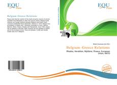 Copertina di Belgium–Greece Relations