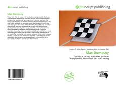 Portada del libro de Max Dumesny