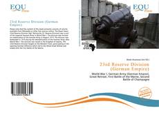 Capa do livro de 23rd Reserve Division (German Empire) 