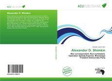 Alexander D. Shimkin的封面