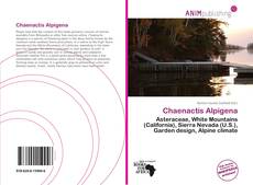 Couverture de Chaenactis Alpigena