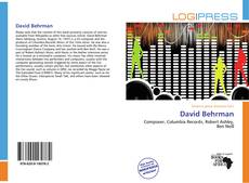 Couverture de David Behrman