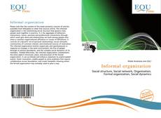 Bookcover of Informal organization