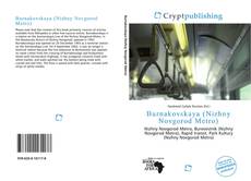 Portada del libro de Burnakovskaya (Nizhny Novgorod Metro)