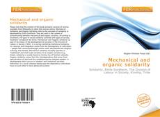 Mechanical and organic solidarity kitap kapağı