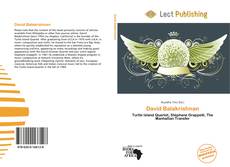 Couverture de David Balakrishnan