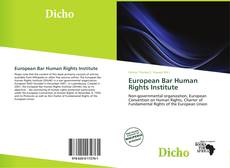 Copertina di European Bar Human Rights Institute